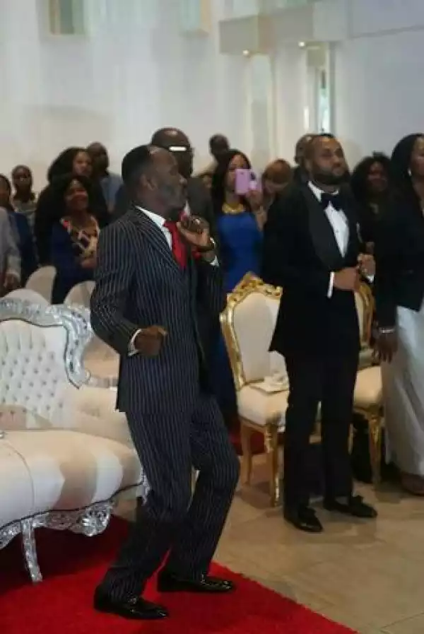 Apostle Suleman Shows Off His Dancing Skills In Church (Photos)